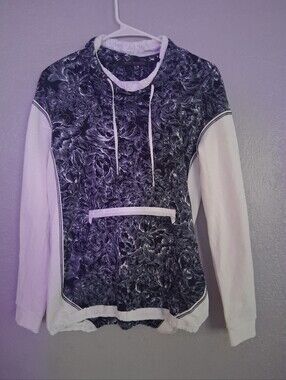 Beate Heymann Street Collection Popover Windbreaker Floral Kangaroo Pocket 4